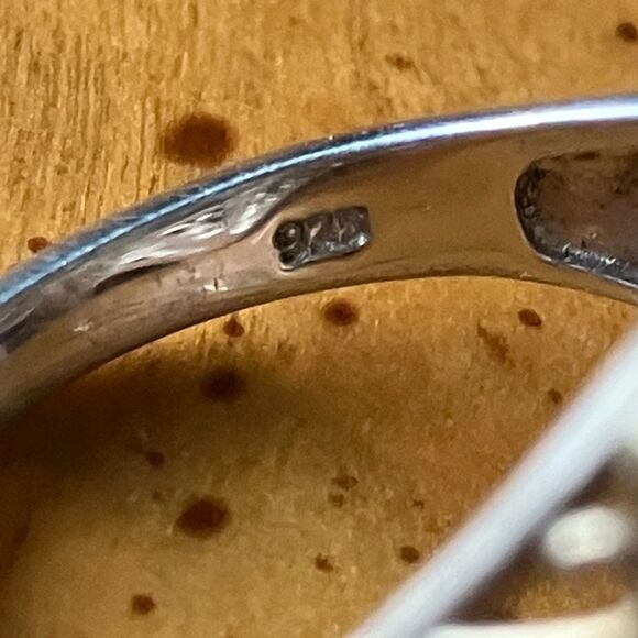 Genuine Tasmanian Stichtite Chrome Diopside Sterling Silver Cocktail Ring Size 9 - Picture 5 of 9